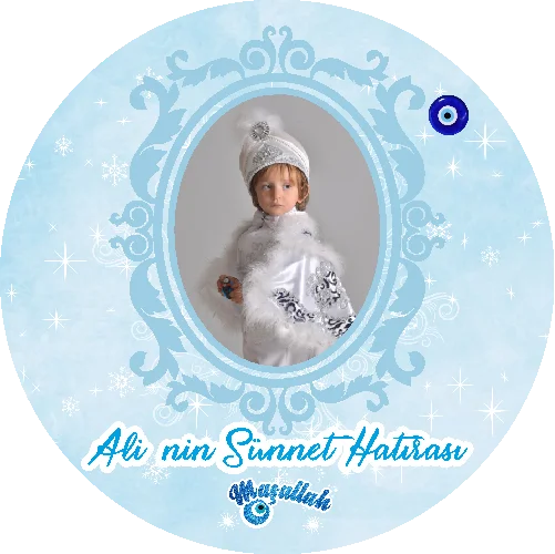 Sünnet Temalı Yuvarlak Açacak Magneti